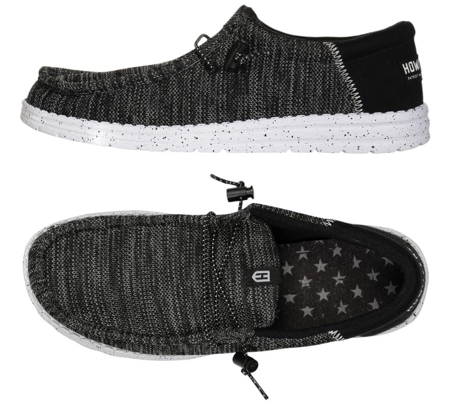 Howitzer Men's Slip-On Shoes We The People Patriot Sneakers with Camo Print Footwear