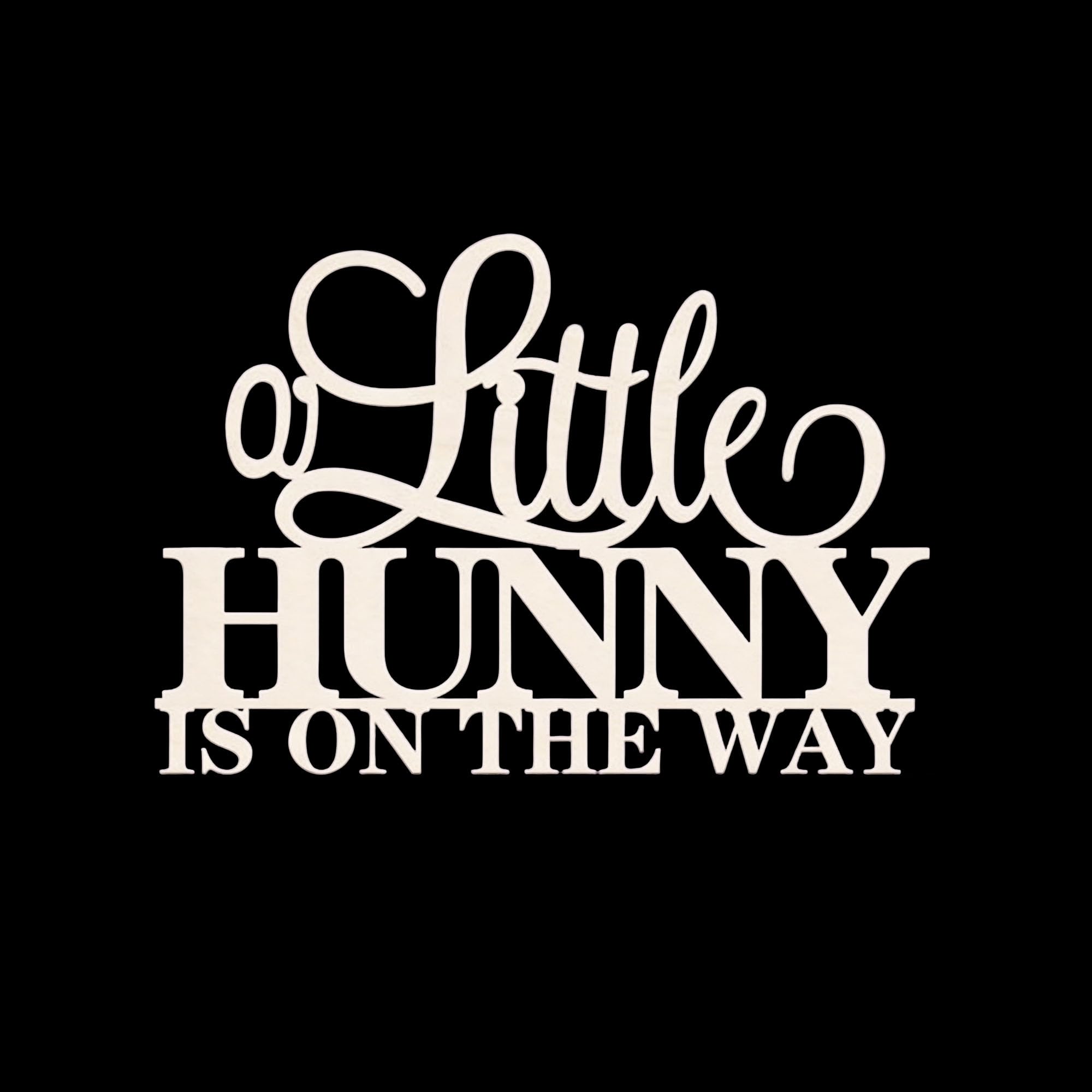 HQKJGSYX Wooden A Little Hunny is On The Way Sign for Backdrop,Baby Shower Sign for Backdrop Decorations,Bee Theme Party Decorations,Welcome Baby Gender Reveal Party Decorations Supplies