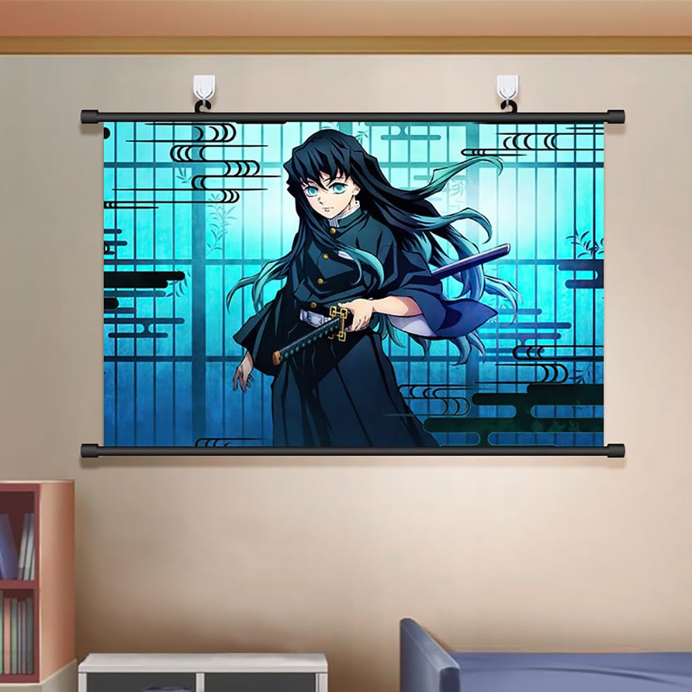 おう　鬼滅の刃 甘露寺蜜璃 牛角トング　胡蝶しのぶ　タペストリー おう 鬼滅の刃 甘露寺蜜璃 牛角トング 胡蝶しのぶ タペストリー