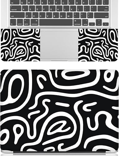 Miniatura 75 de Adhesivo para laptop de 12.1-15.6 pulgadas, calcomanía reutilizable universal de vinilo para laptop, protector de arte impermeable en color panal