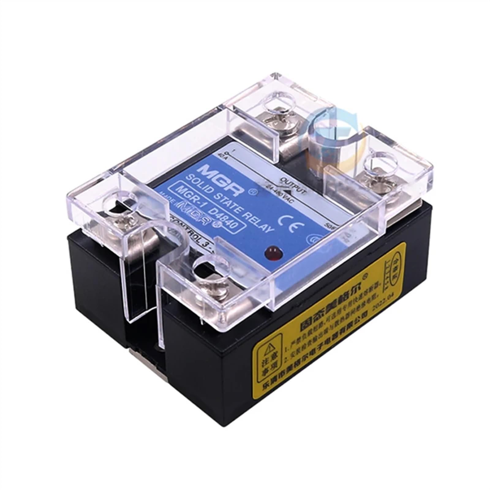 10A 20A 25A 40A 50A 60A 75A 80A 90A 100A 120A 150A Control CC monofásico AC disipador de calor relé T cubierta de plástico relé de estado sólido(Color:150A (DC-AC))