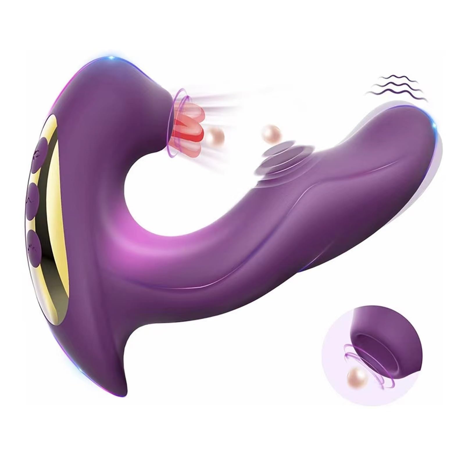 Adult Sex Toys for Women Pleasure - 3 in 1 Clitoralis Stimulator Vibrating  Dildo G Spot Cit