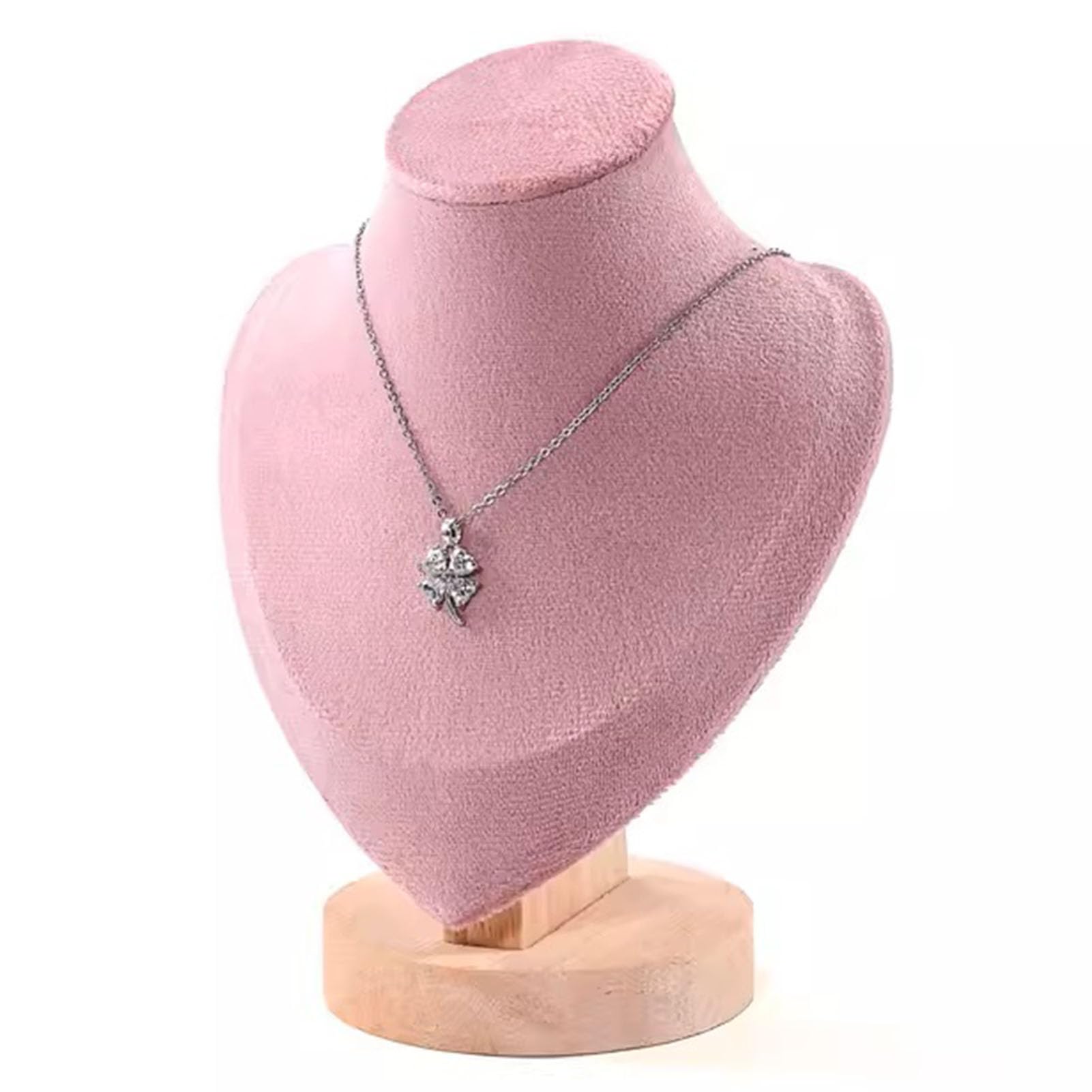 XCSCUK Necklace Display Stand,Jewelry Display Stand,Necklace Display Microfiber Velvet Jewelry Display Stand,for Jewelry Store, Collector (14x17cm)