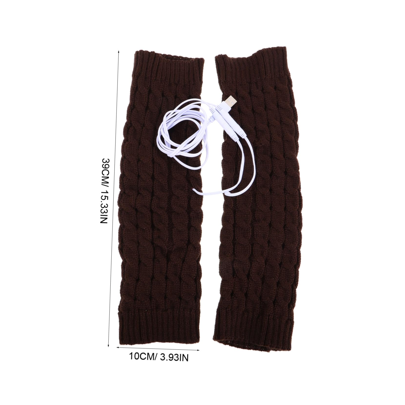 OSOLADY Warm Socks for Men Knitted Leg Warmers Heated Leg Warmers for Winter for Cycling Hiking and Cold Weather