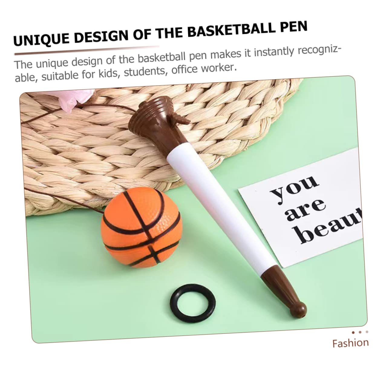 Lurrose 24stücke Basketball Kugelschreiber Lustige Und Praktische Schreibgeräte Für Schule Und Büro Ergonomischer Griff Zufällige Farben Für Sportpartys Und