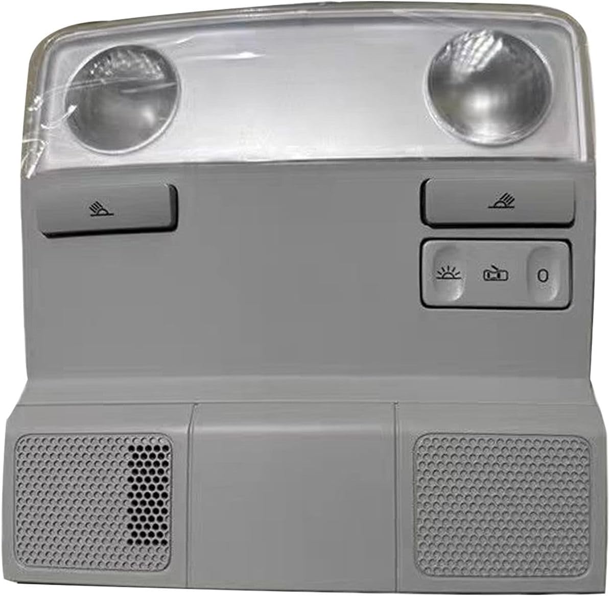 Car Overhead Sunroof Switch Console Assembly Reading Light Lamp Map Dome for 2006-2018 VW Jetta MK5 for Passat B6 Golf 6 Sagitar MAGOTAN Replacement 1KD947105 3KD947133-light Grey