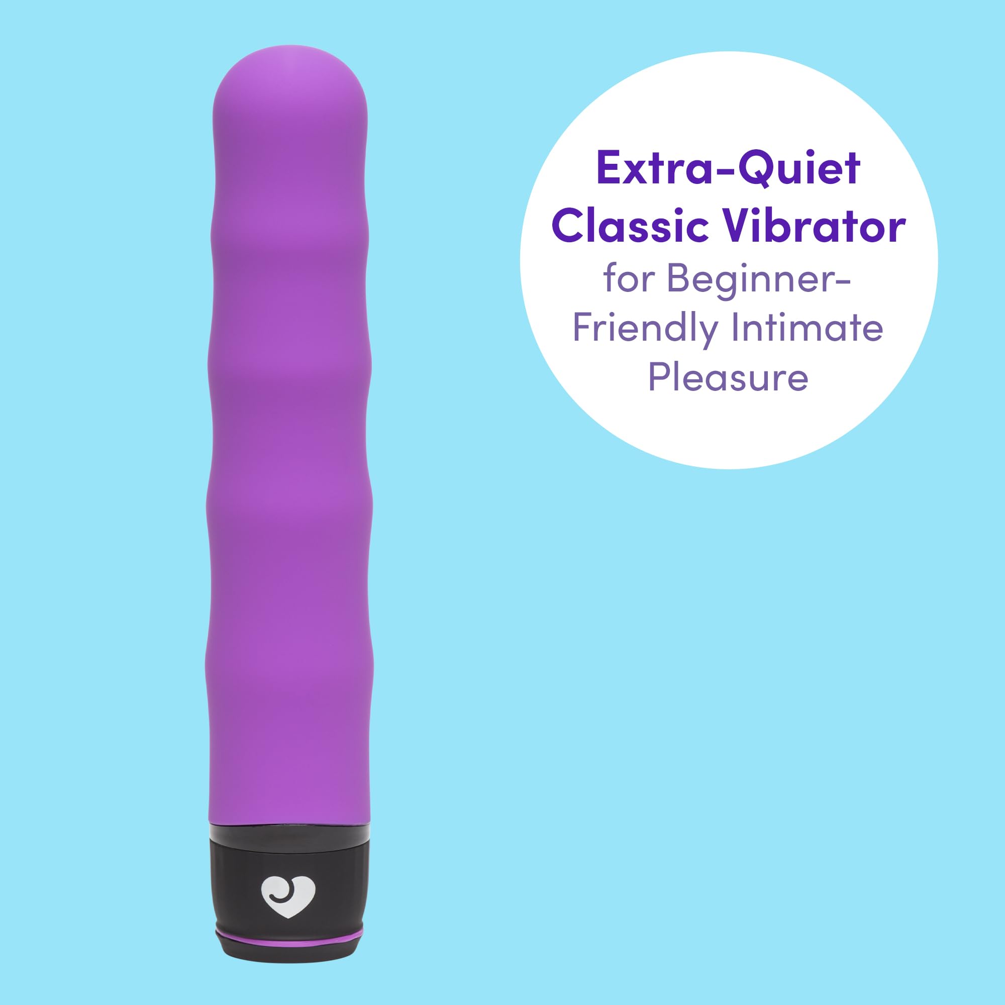 Amazon.com: Lovehoney Silencer Vibrator - 7 Inch Vibrator for Women -  Multispeed Quiet Massager - Rounded Tip & Wavy Shaft for Stimulation -  Waterproof