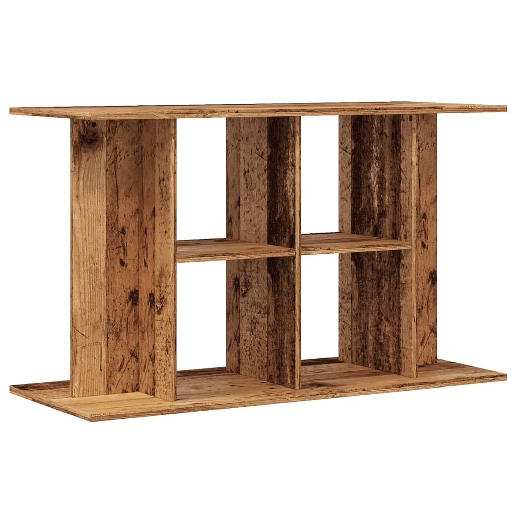 vidaXL Aquarium Stand, Fish Tank Stand for Starter, Aquarium Cabinet with Shelf, Aquarium Table, Fish Tank Base, Old Wood Engineered Wood