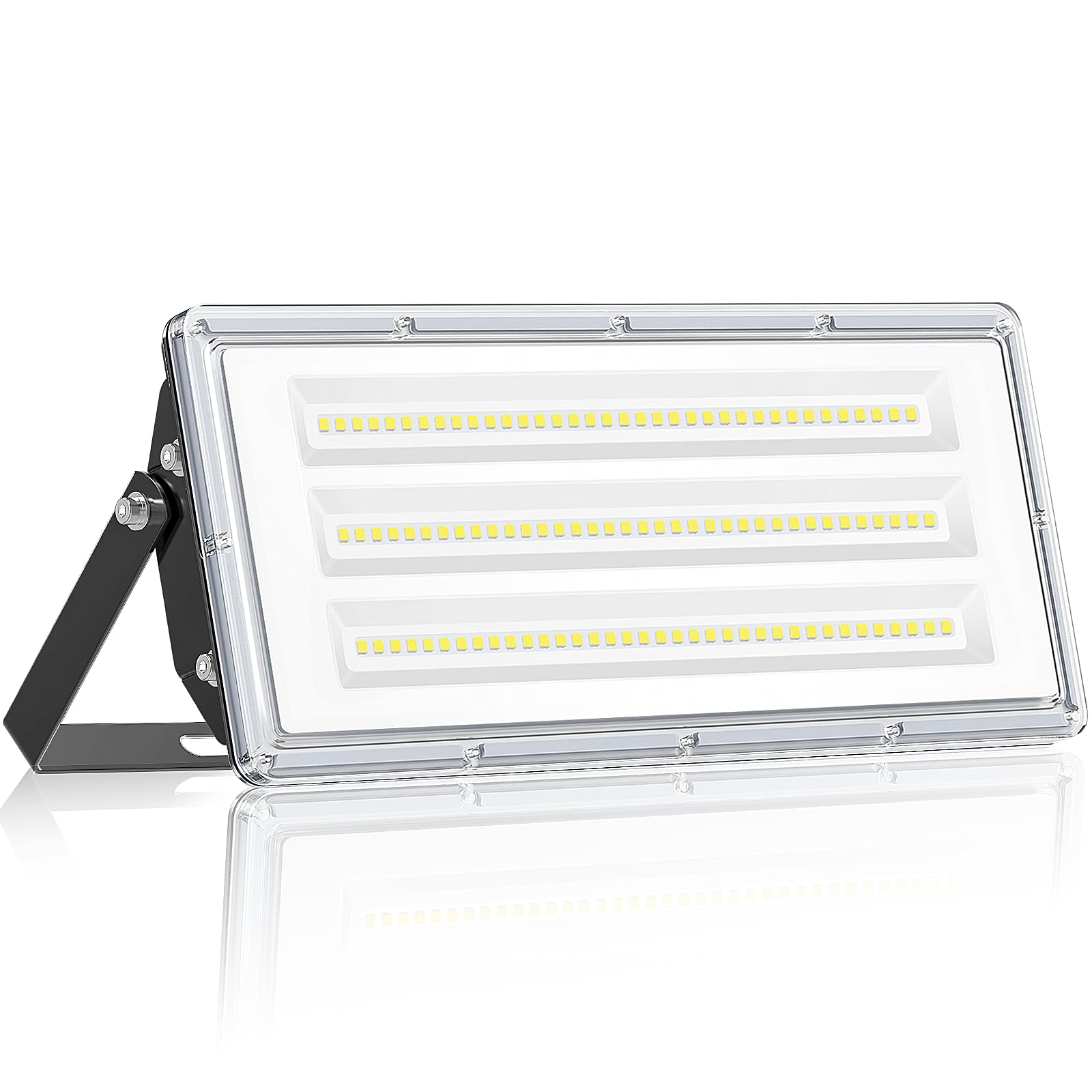 Sponsored Ad – LED Floodlight Outdoor 100W 1 Pack, LED Flood Light 10000LM 7000K Super Bright Security Lights, IP67 Waterproof LED Spotlight Wall Light with 180° Rotation for Garden, Garage, Yard, Stadium