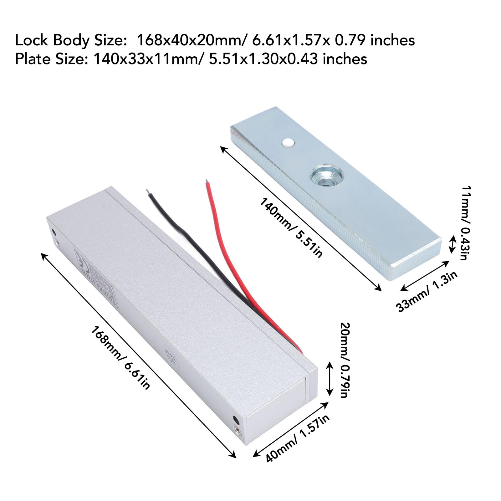 180 kg Elektryczny zamek magnetyczny 12 V Fail Safe Zestaw zamka elektromagnetycznego do drzwi Montaż powierzchniowy System kontroli dostępu do drzwi Bezpieczeństwo laboratoryjne do biura