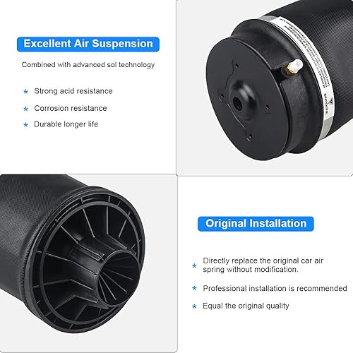 Miniatura 3 de JDMON Reemplazo para bolsas de suspensión de aire con resorte trasero compatibles con Mercedes Benz W251 2006 2007 2008 2009 2010 2011 2012 2013