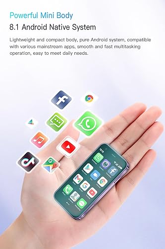 Miniatura 5 de Cutwif Mini teléfono inteligente, teléfono infantil El teléfono celular más pequeño del mundo 3.0 pulgadas Android teléfono pequeño Quad Core 2G+16G