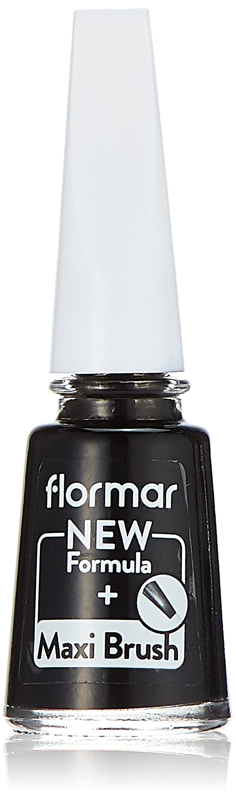 Flormar Klasik Parlak Bitişli Yüksek Pigmentli Oje Nail Enamel 313 Black Minimalism New