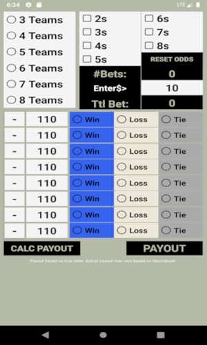 Round Robin Bet Calculator