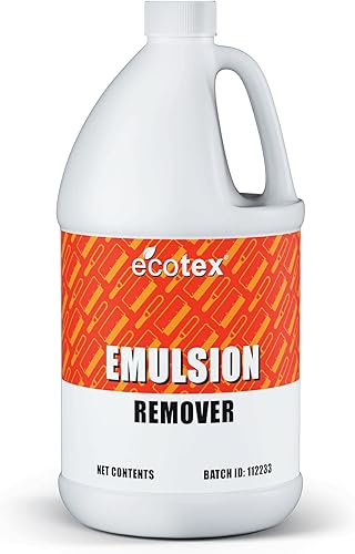 Ecotex Removedor de emulsión de serigrafía (galón - 128oz.) - Limpiador de emulsión fotográfica en pantallas de serigrafía - Removedor de plantillas