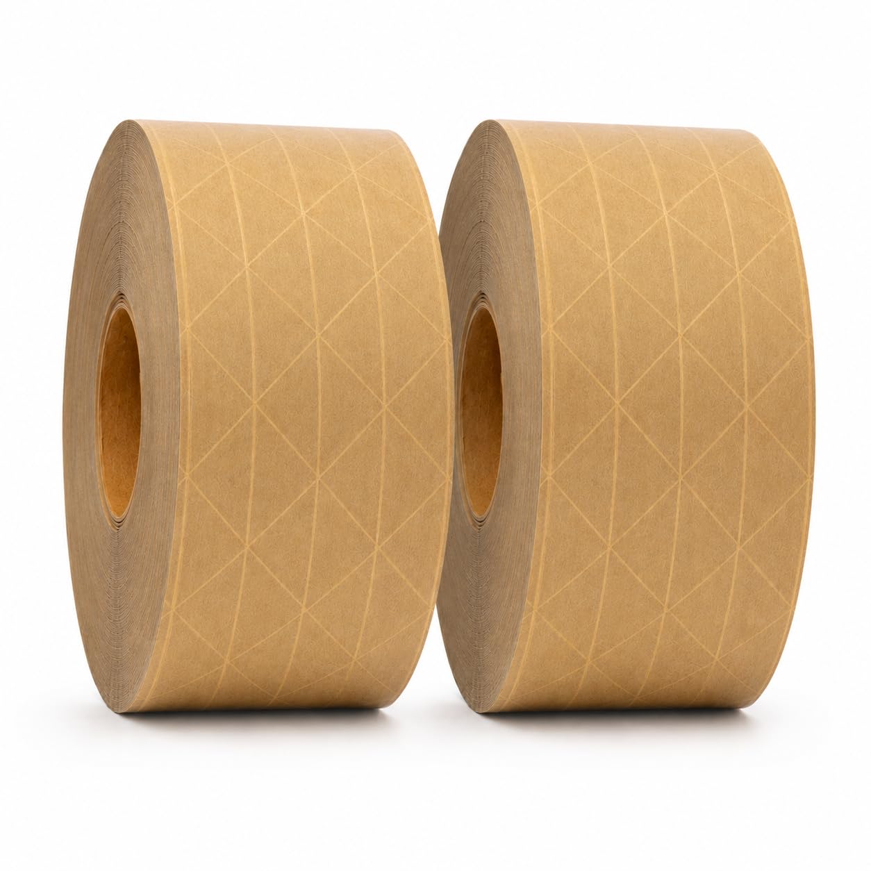 GGR Supplies T.R.U. WAT-WAE - Cinta engomada de papel kraft reforzado activado por agua (7.6 cm x 114.3 m (paquete de 2))
