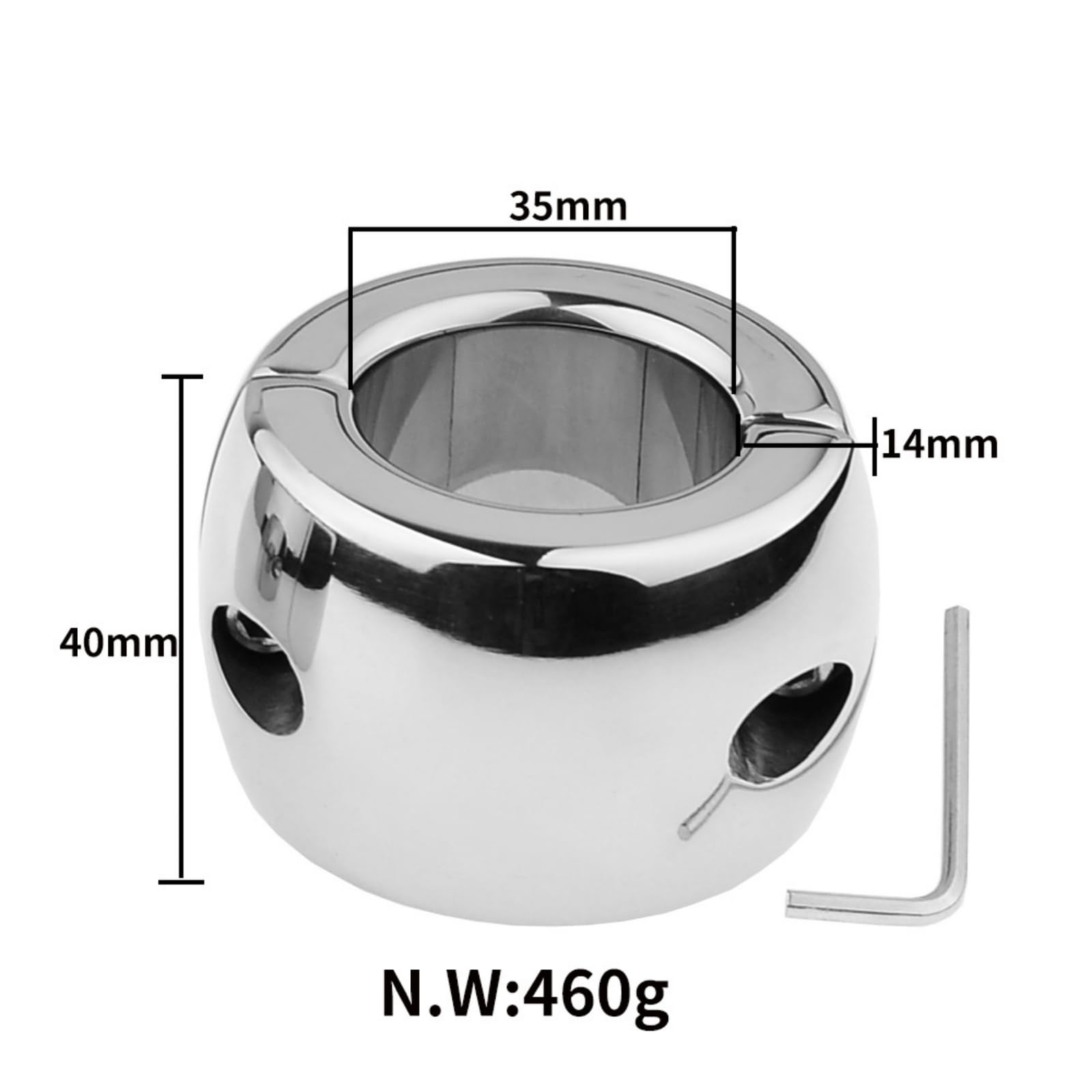 Generico Anelli per Pesi in Acciaio Inox da Uomo, Anelli per Accessori per l'allenamento 35mm-A394IT