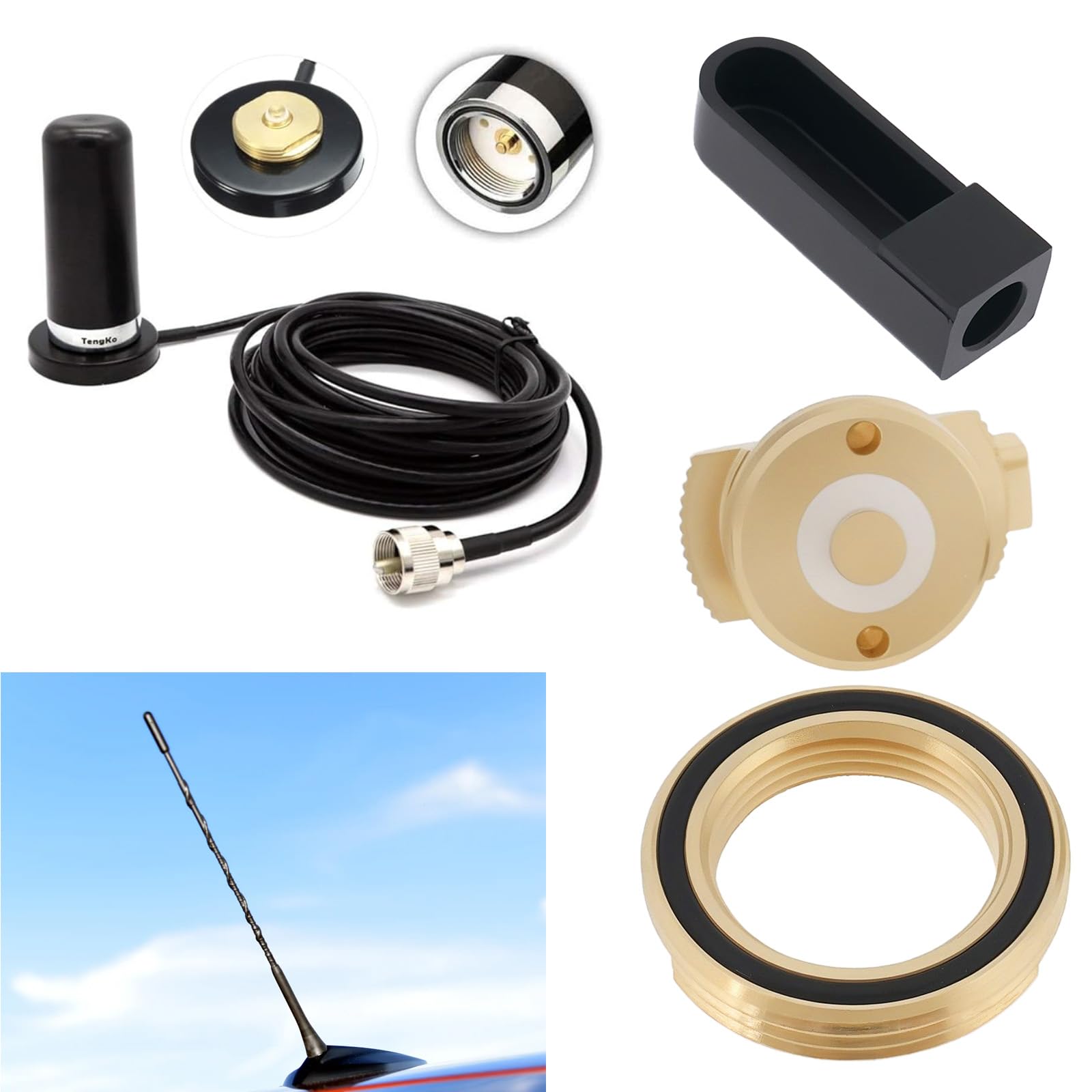 NMO Antenna Mount For 3/4 Inch Hole – Solder Connection By W5swl