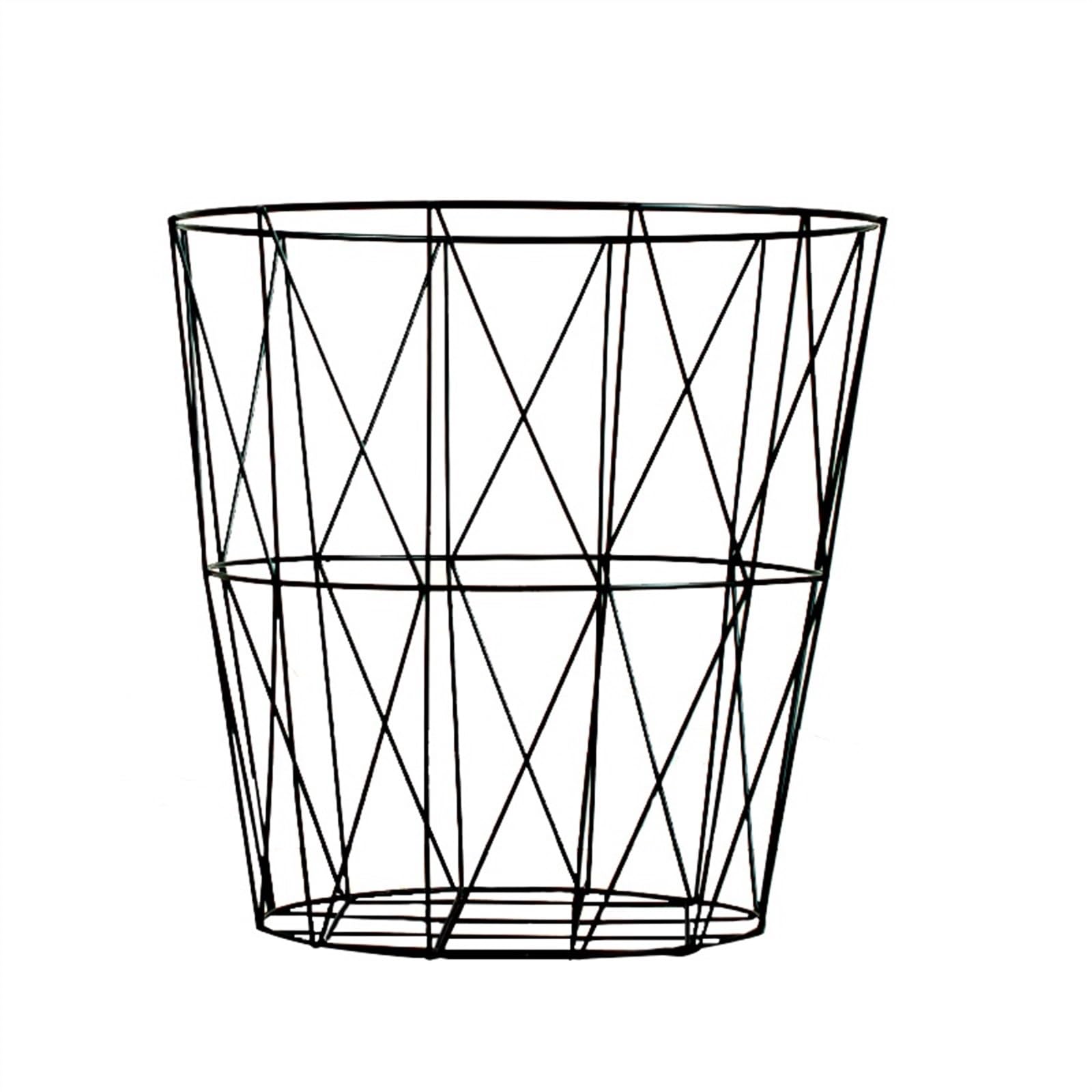 Laundry Hamper Household Simple Iron Dirty Clothes Storage Baskets