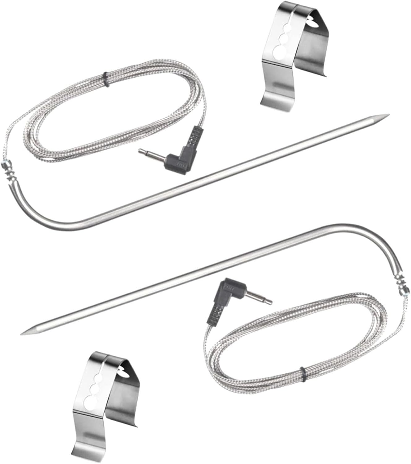 2-Pack 3.5 mm Meat Probe Compatible with Louisiana Grill/Cuisinart/Oklahoma Joe's Rider Wood Pellet Grill Smoker 50152