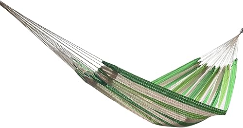 La Casa de La Hamaca de hamaca maya tejida a mano, 100% algodón, para uso en interiores y exteriores, artesanía artesanal de primera calidad de