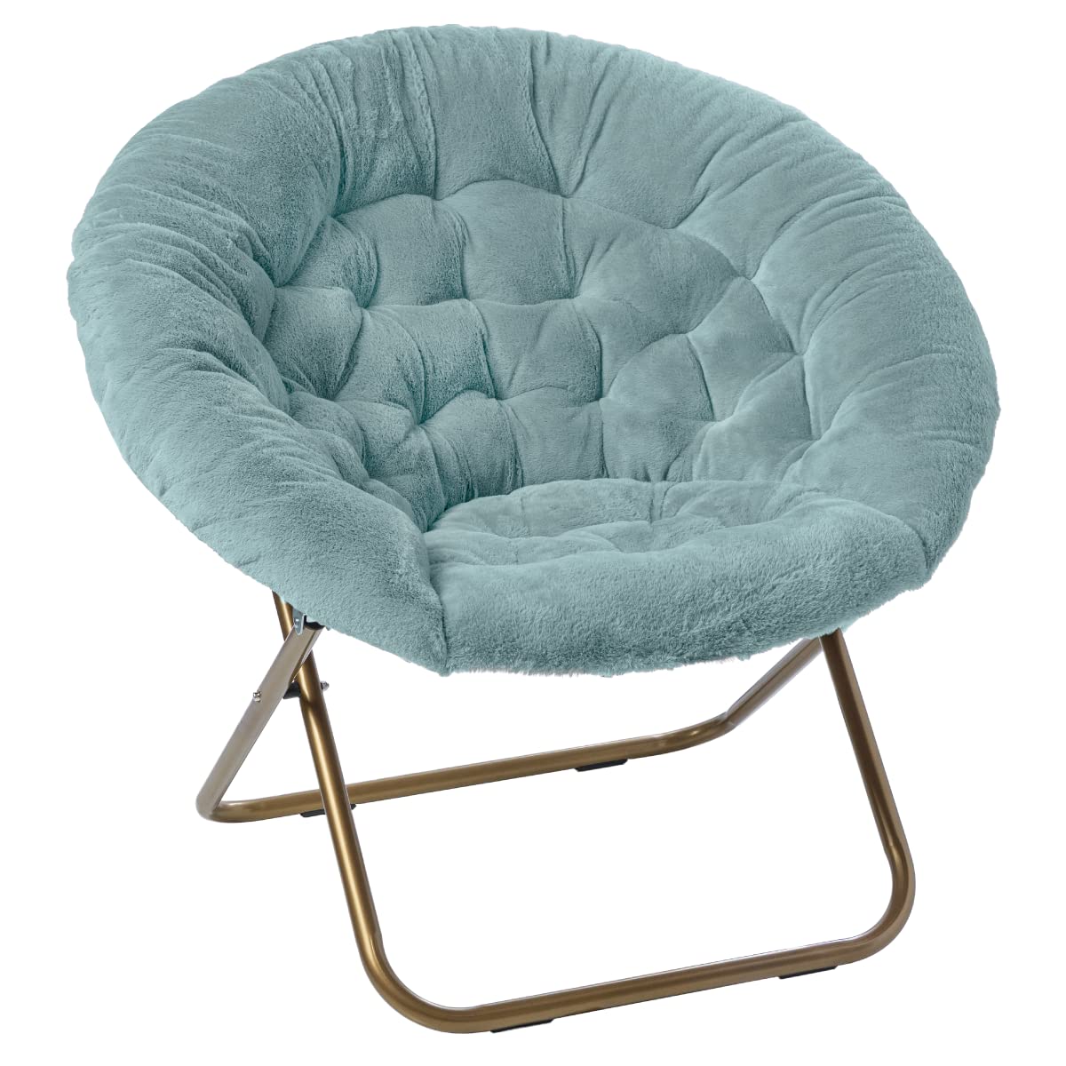 Milliard Cozy Chair/Faux Fur Saucer Chair for Bedroom/XLarge (Blue