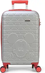 Mala de Viagem Infantil Mickey Mouse Licenciada - MF10405MY (Prata)