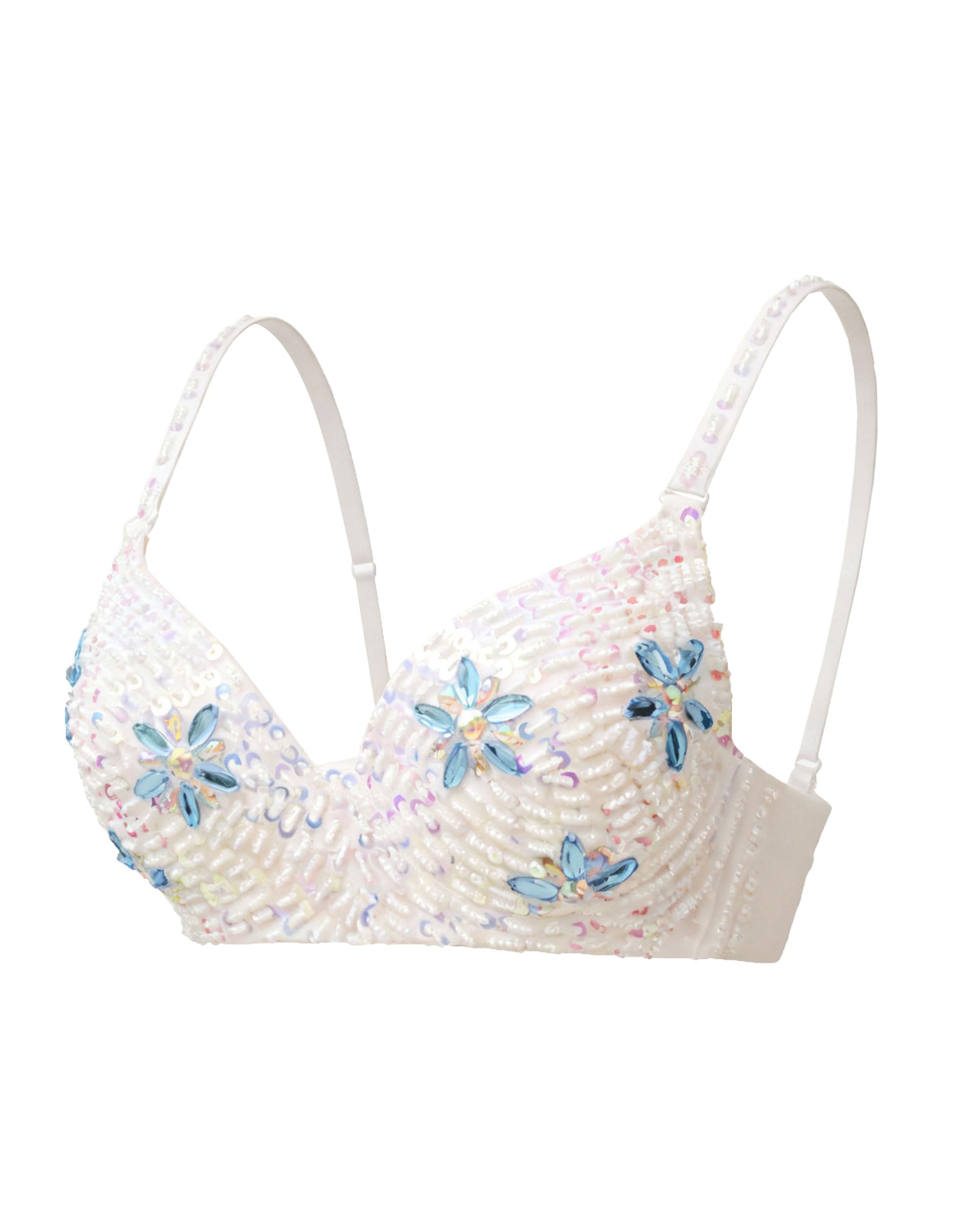 ROYAL SMEELA Sujetador de Danza del Vientre con Lentejuelas Mujer Sujetadores Top de Danza Oriental Strass Adulto