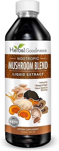 Mezcla de hongos nootrópicos - Suplemento orgánico de hongos melena de leones Shiitake Chaga Cordyceps Maitake Reishi Cola de pavo Polvo de hongos Mezcla de hongos nootrópicos - Suplemento orgánico de hongos melena de leones Shiitake Chaga Cordyceps Maitake Reishi Cola de pavo Polvo de hongos