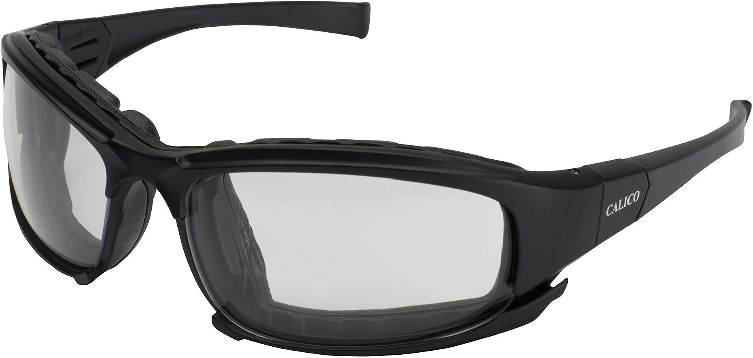 KleenGuard (formerly KLEENGUARD) Calico Safety Eyewear V50 (25672), Clear Anti-Fog Lens with Interchangeable Temples and Head Strap