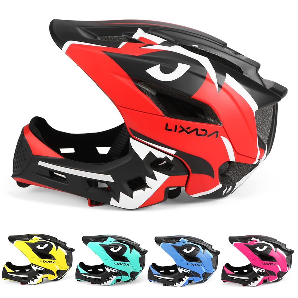 Kask rowerowy dla dzieci, zdejmowany kask na całą twarz, kask ochronny do jazdy na rowerze, deskorolce, wrotkach