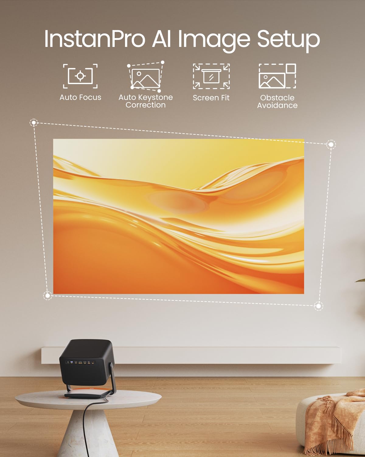 Dangbei DBOX02 Pro 4K Beamer mit Google TV & Netflix, 2000 ISO Lumen, HDR10+, Dolby Audio, 3D Ready, Auto Keystone/Fokus, 300" Bild, WiFi & Bluetooth – Videoprojektor Heimkino für Wohnzimmer & Garten