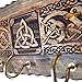 Decorative Celtic Key Hanger - Trinity Knot Wall Mounted Wooden Hook Organizer, Celtic Knot Design Key Holder