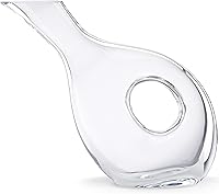 Lenox Tuscany Classics Pierced Decanter 48oz - Elegant Non-Lead Crystal Wine Aerator, 9" Tall with Crystal Finial