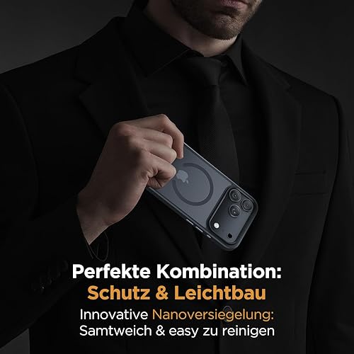 Miniatura 387 de Miracase - Funda magnética para iPhone 13 de 6.1 pulgadas (compatible con MagSafe) (con 2 protectores de pantalla), protección de grado militar