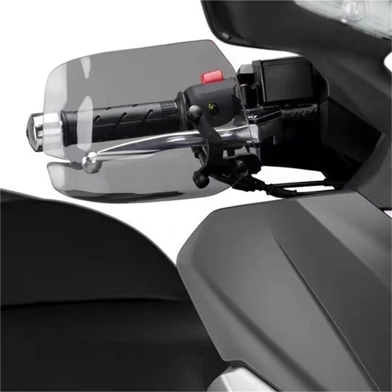 Motorrad Handschutz Für KYMCO Für XCITING 400i 2017-2021 Universal Motorrad Handprotektoren Winddichte Lenker Handschutz Griff Schutz Schild Handschützer(Black)