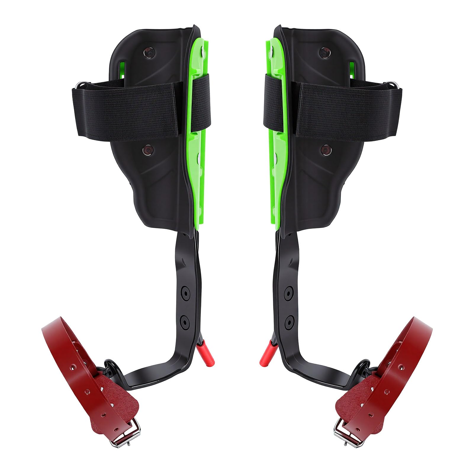Sxhlseller Juego de Púas para Trepar árboles con Núcleo de Acero Fundido y Correas de Cuero de PU, Almohadillas para Patas de Altura Ajustable para Cosecha de Huertos, Silvicultura y Mantenimiento