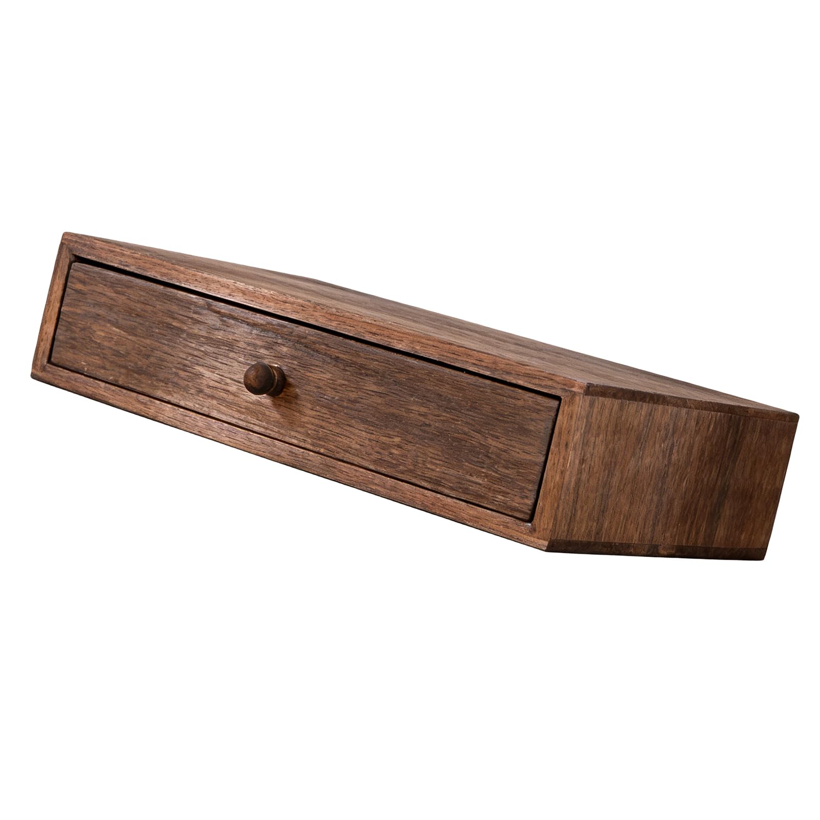 Kaeltsyn Rustics Styles Wood Desktop Storage Box for Various Items Home Offices Planner