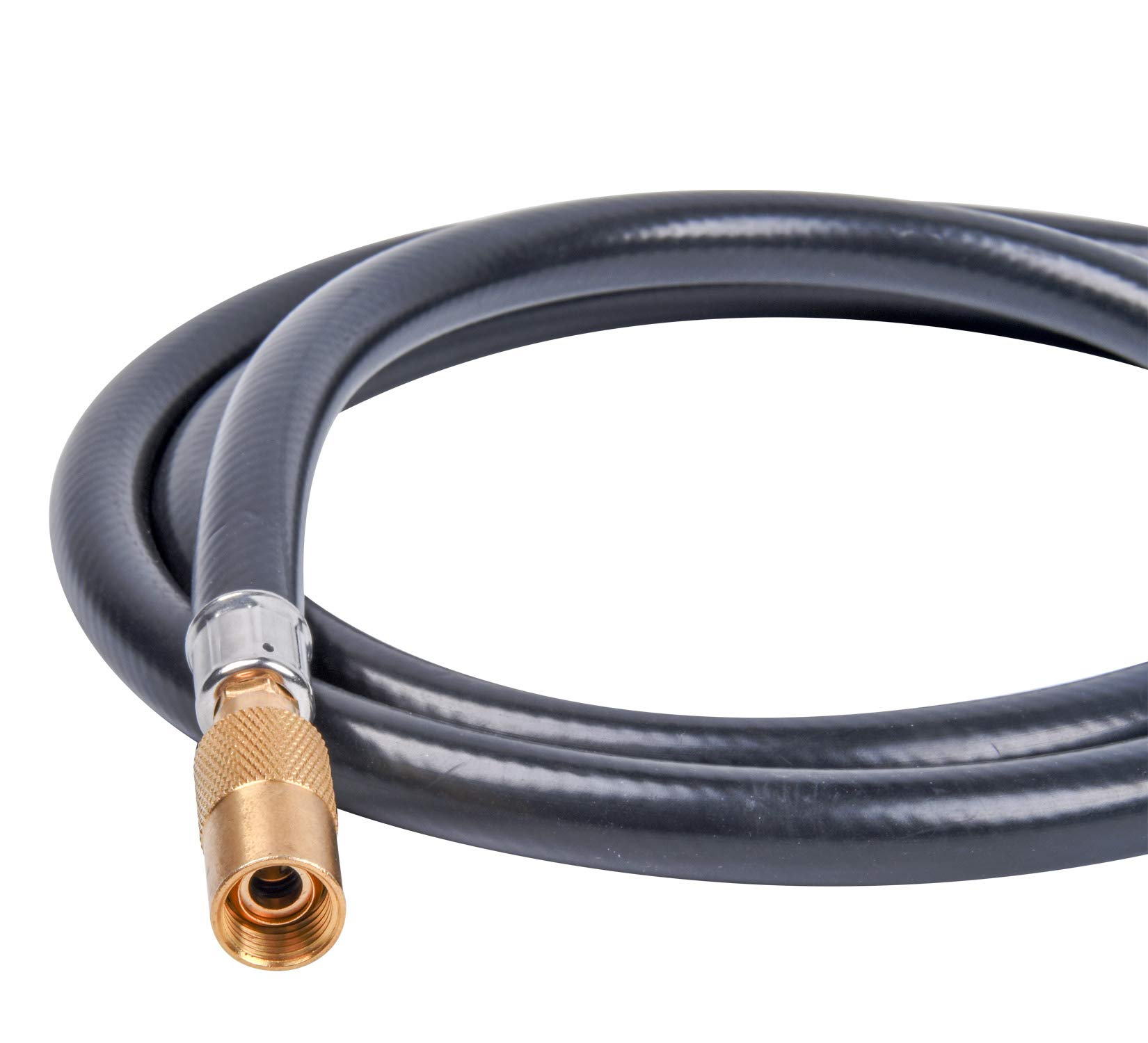GasSaf Regulador de propano de 5 pies con manguera, regulador de planchas y medidor adecuado para parrilla de mesa Blackstone de 17 pulgadas/22 pulgadas, parrillas de gas Pit BOSS de 2 quemadores