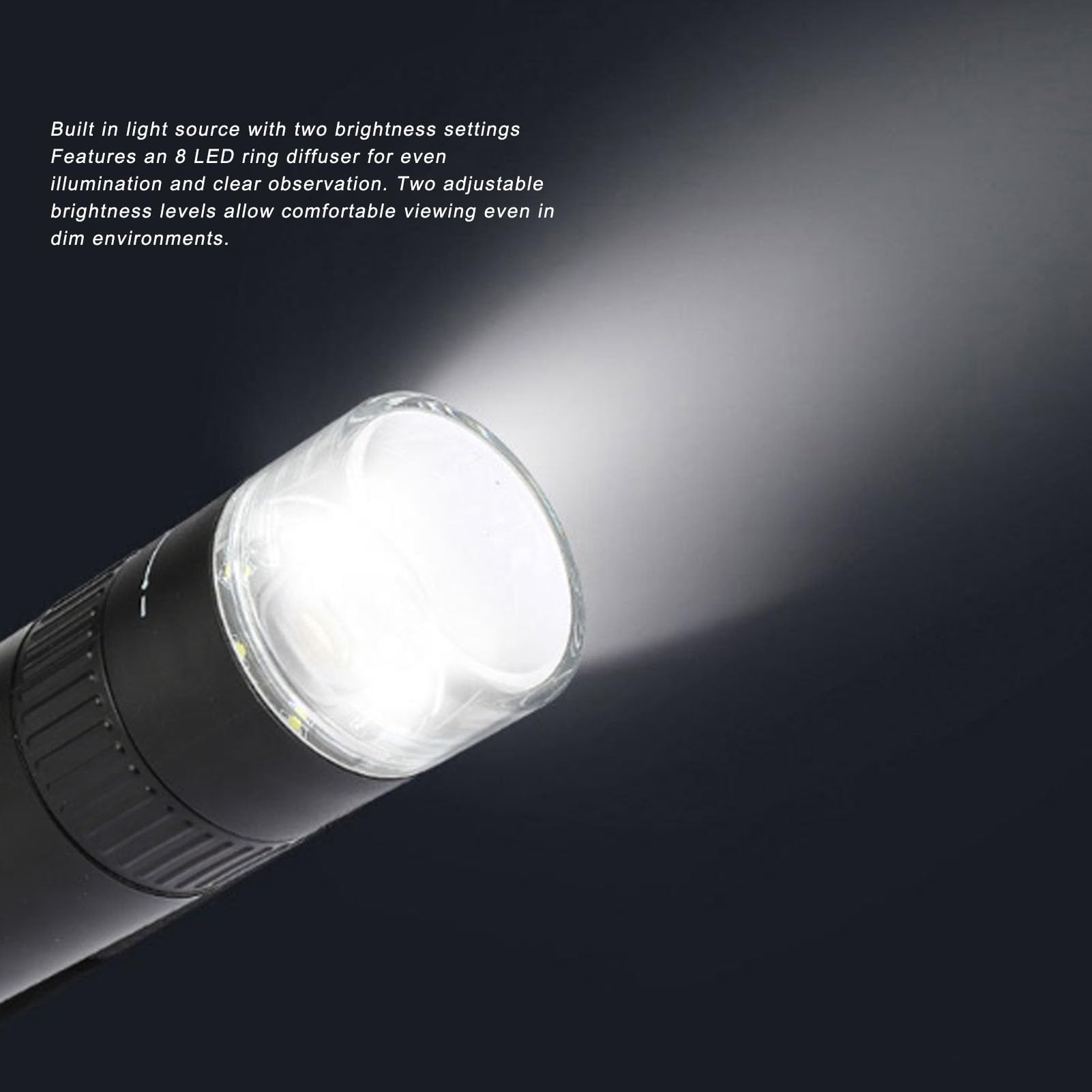 Jectse Microscopio Digitale Portatile 1000X, Fotocamera con Lente D'ingrandimento Portatile con Schermo HD da 2,0 Pollici 1080P con 8 Luci LED Regolabili, per Riparazioni, Saldature,