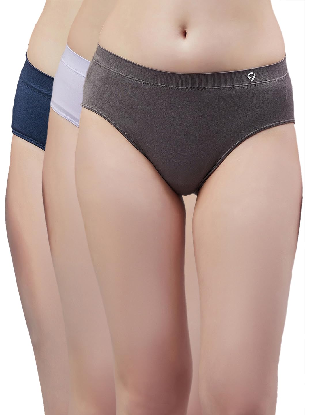c9 airwear Women's Mid Rise Seamless Pack of 3 Comfort Breathable & Comfort Fit Multicolour-picture-14
