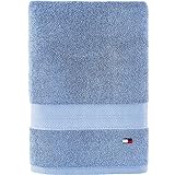 Tommy Hilfiger Toalla de baño de Color sólido, 574 g/m² (Azul)