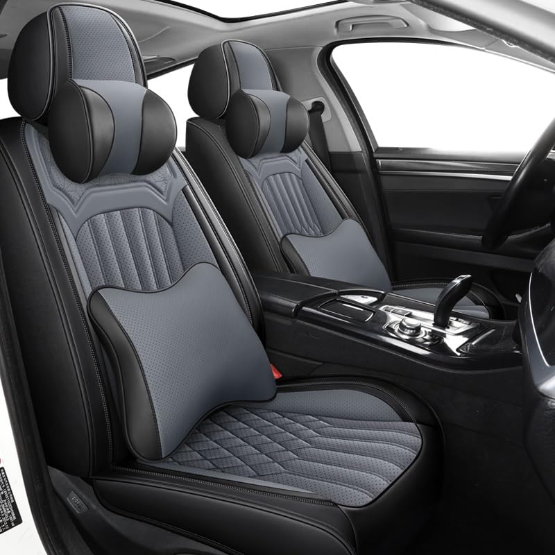 Housse de siège auto en cuir luxe pour VW Golf Polo Tiguan Touareg