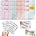 Produktbild Qupuce A6 Sparchallenge Budgetplaner (28er Set) - 8 Typen Sparchallenges - Budget Planner Deutsch Zubehör - Spar Challenge Set Mit Stickers Deutsch (Muti-color cards2)