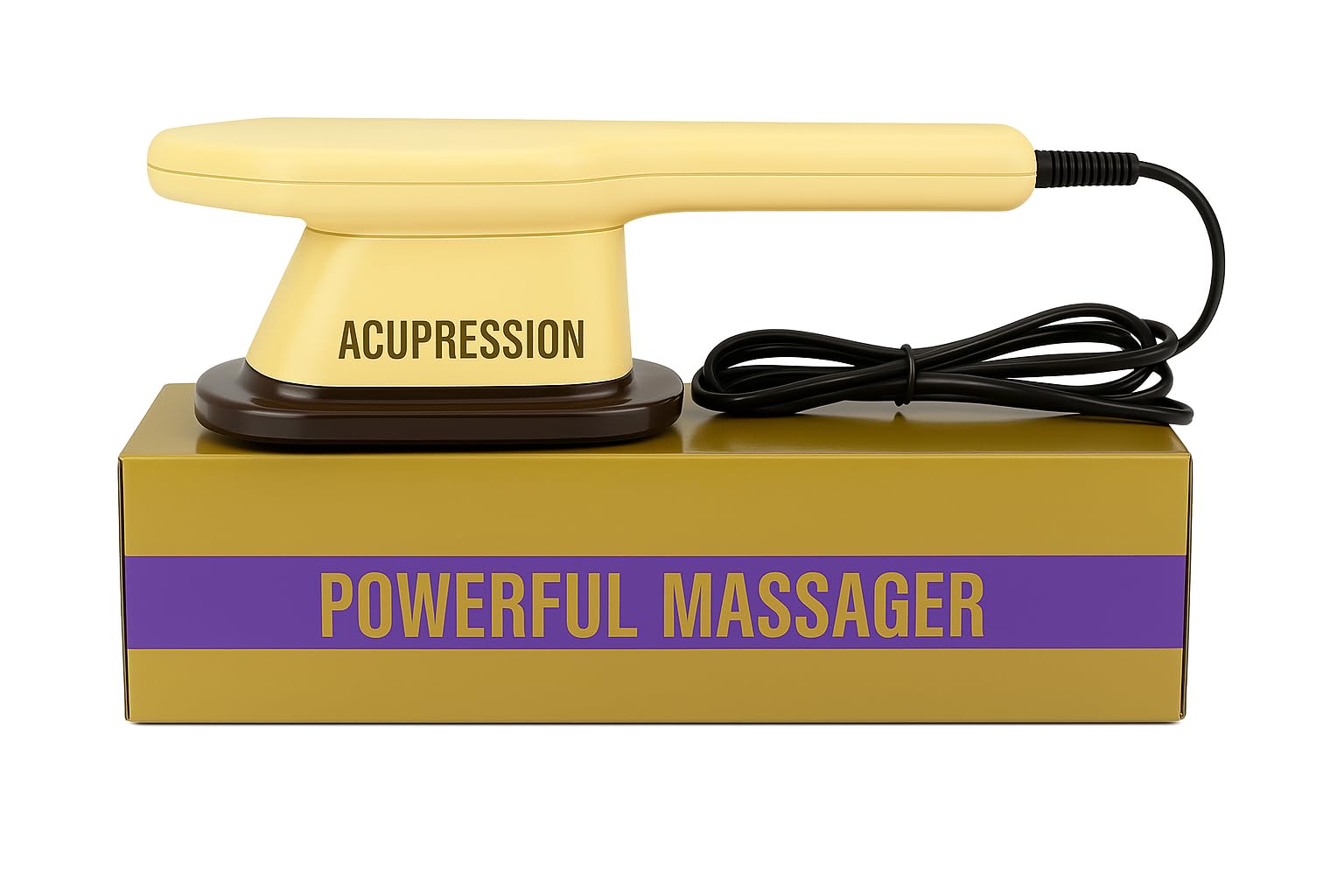 AcupressionĀ® 717X Powerful Handy Electric Body Massager Machine for Pain Relief | Deep Tissue Vibration Massage | Hot & Cold Therapy | Full Body Back, Neck, Shoulder, Chest, Leg & Foot Massager | Multiple Attachments