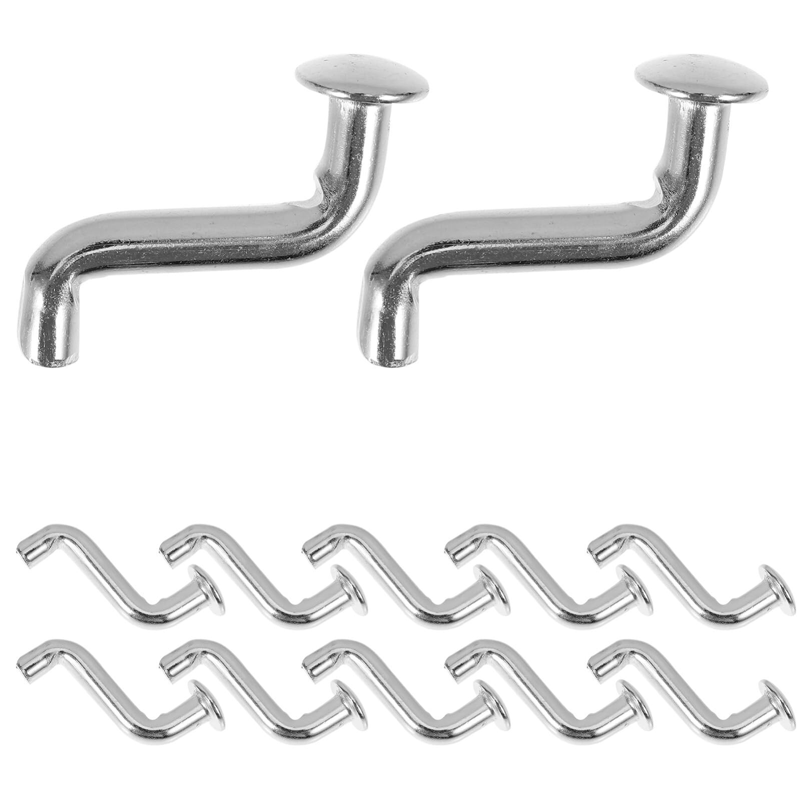 OUNONA Pallet Rack Drop Pin, 50pcs 1.4 Inch J Bolt Safety Universal Pin Accessory Shelving System Heavy Duty Cross Beam Locker Drop Pin for Warehouse Home Silver