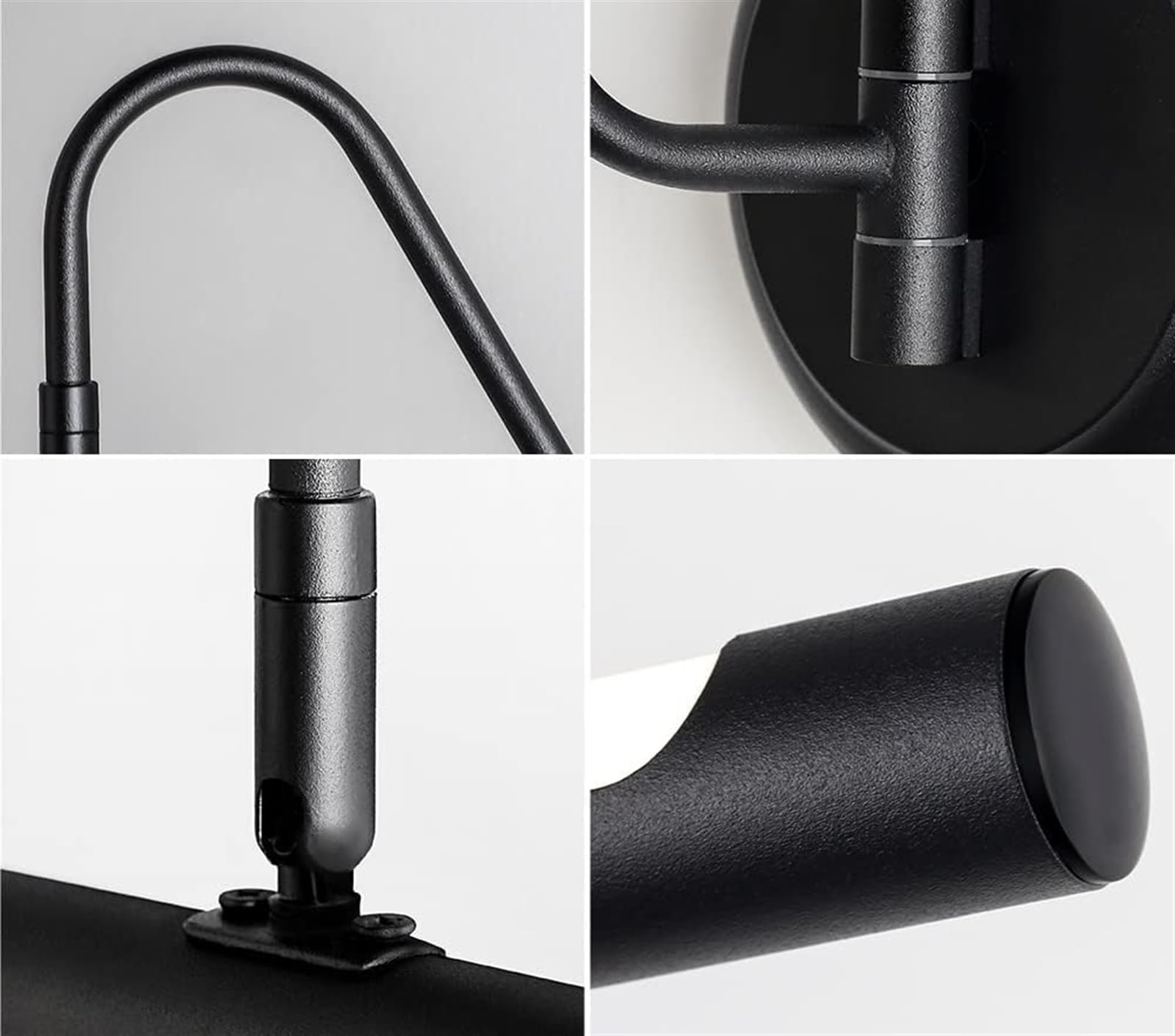 Lámpara de pared LED, 31.5 in, 39.4 in, AC85-265 V, luz de baño, lámpara de pared interior, aplique de pared negro para pintura de cuadros (color: 2700-3500 K, tamaño: 39.4 in (39,37 pulgadas)) (color