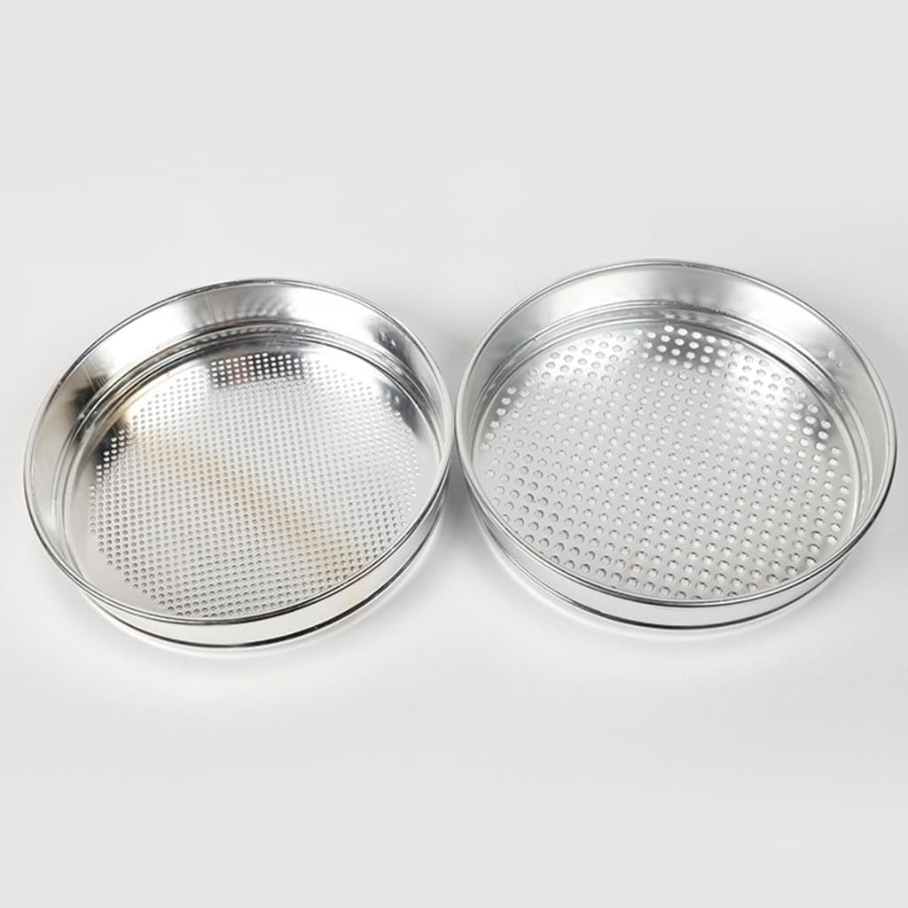 Tamiz multiusos de aluminio para cocina, malla fina, filtro de granos, diseño ergonómico, apto para lavavajillas, accesorio de cocina