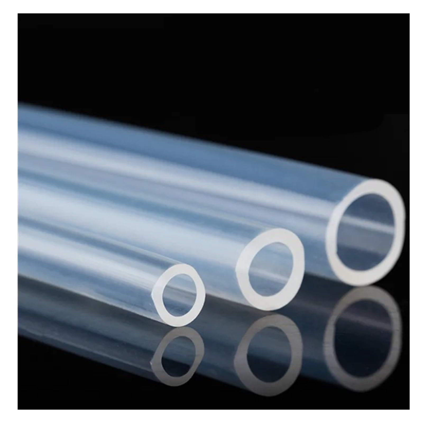 Manguera de tubo silicona Tubo de silicona transparente de 10 metros, 2, 4, 6, 8, 10, 12, 16 y 20mm, manguera de goma Flexible for jardín, tubo suave for acuario(5x10 mm,10 Meter)