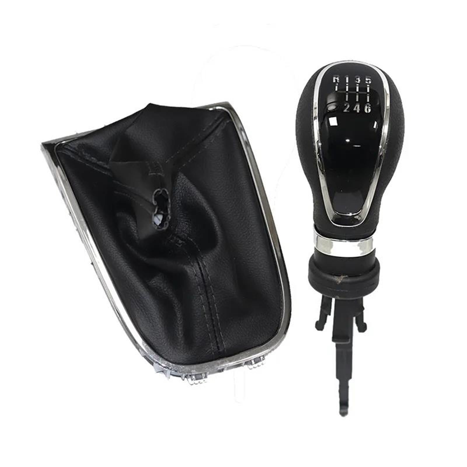 Fhuwaz 6 Speed Car Gear Knob For Vauxhall For Astra J Gtc 2011-2019 Manual Gearbox 5/ Gear Shift Knob Boot Cover Gaiter Lever Shifter Handle Stick(6 Speed)